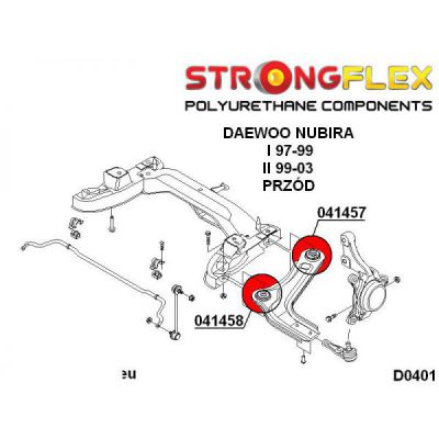 STRONGFLEX 041457B: Front wishbone rear bush